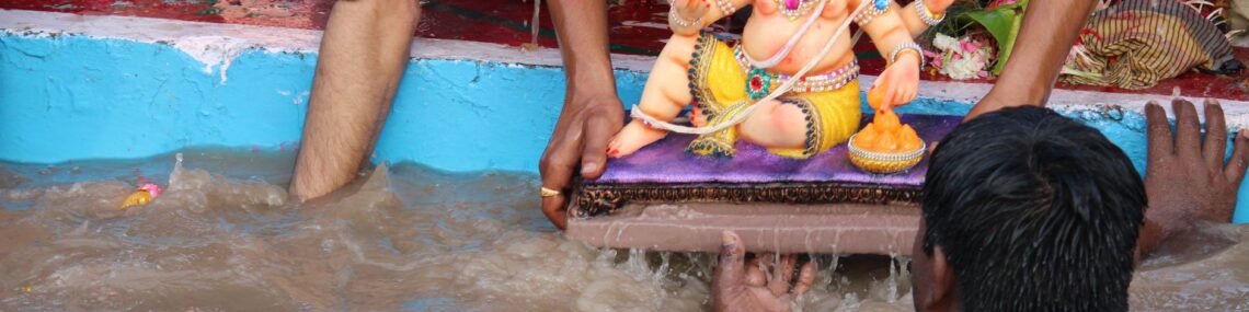 Ganesh idols immersion holiday